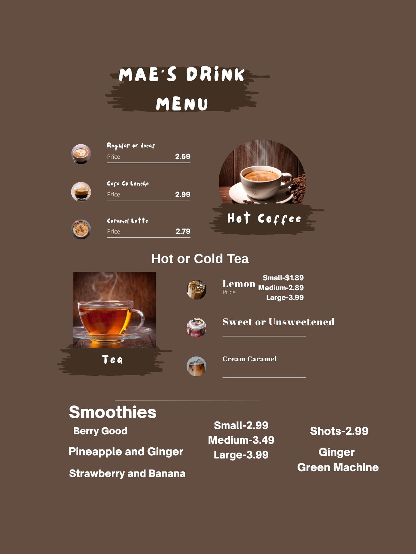 Drink Menu